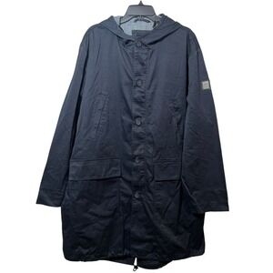 7FAM Italy Navy Cotton Parka Coat XL Men's Hooded‎ Jacket NWOT